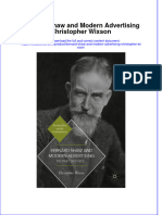 Textbook Bernard Shaw and Modern Advertising Christopher Wixson Ebook All Chapter PDF
