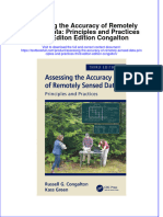Download pdf Assessing The Accuracy Of Remotely Sensed Data Principles And Practices Third Editon Edition Congalton ebook full chapter 