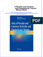 Download pdf Atlas Of Peculiar And Common Testicular And Paratesticular Tumors Manuel Nistal ebook full chapter 