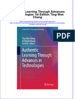 Textbook Authentic Learning Through Advances in Technologies 1St Edition Ting Wen Chang Ebook All Chapter PDF