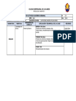 Plan de Actividad Académica Semanal 10 - 10C