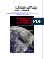 Download pdf Atmospheric Chemistry And Physics From Air Pollution To Climate Change John H Seinfeld ebook full chapter 