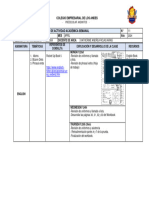 Plan de Actividad Académica Semanal 11 - 11B