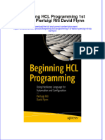 Full Chapter Beginning HCL Programming 1St Edition Pierluigi Riti David Flynn PDF