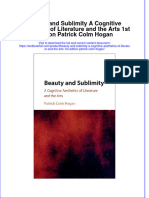 Download textbook Beauty And Sublimity A Cognitive Aesthetics Of Literature And The Arts 1St Edition Patrick Colm Hogan ebook all chapter pdf 