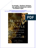 Textbook Avenging The People Andrew Jackson The Rule of Law and The American Nation 1St Edition Opal Ebook All Chapter PDF