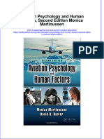 Download textbook Aviation Psychology And Human Factors Second Edition Monica Martinussen ebook all chapter pdf 