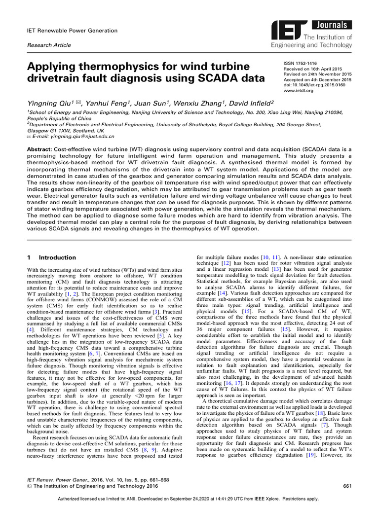 Qiu Et Al. 2016 Applying Thermophysics For Wind Turbine Drivetrain