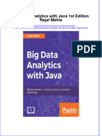 Textbook Big Data Analytics With Java 1St Edition Rajat Mehta Ebook All Chapter PDF