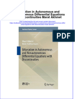 Textbook Bifurcation in Autonomous and Nonautonomous Differential Equations With Discontinuities Marat Akhmet Ebook All Chapter PDF