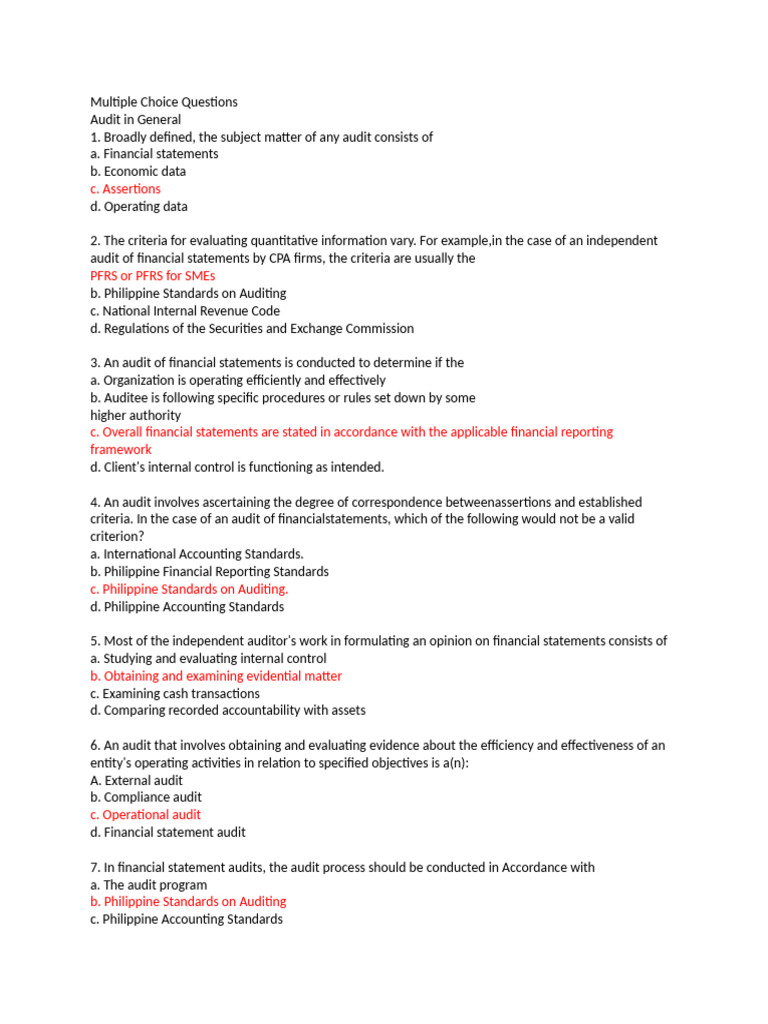 AUDITING CHAPTER 1 6.docx-Pages-1 | PDF | Audit | Financial Audit