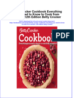 PDF Betty Crocker Cookbook Everything You Need To Know To Cook From Scratch 12Th Edition Betty Crocker Ebook Full Chapter