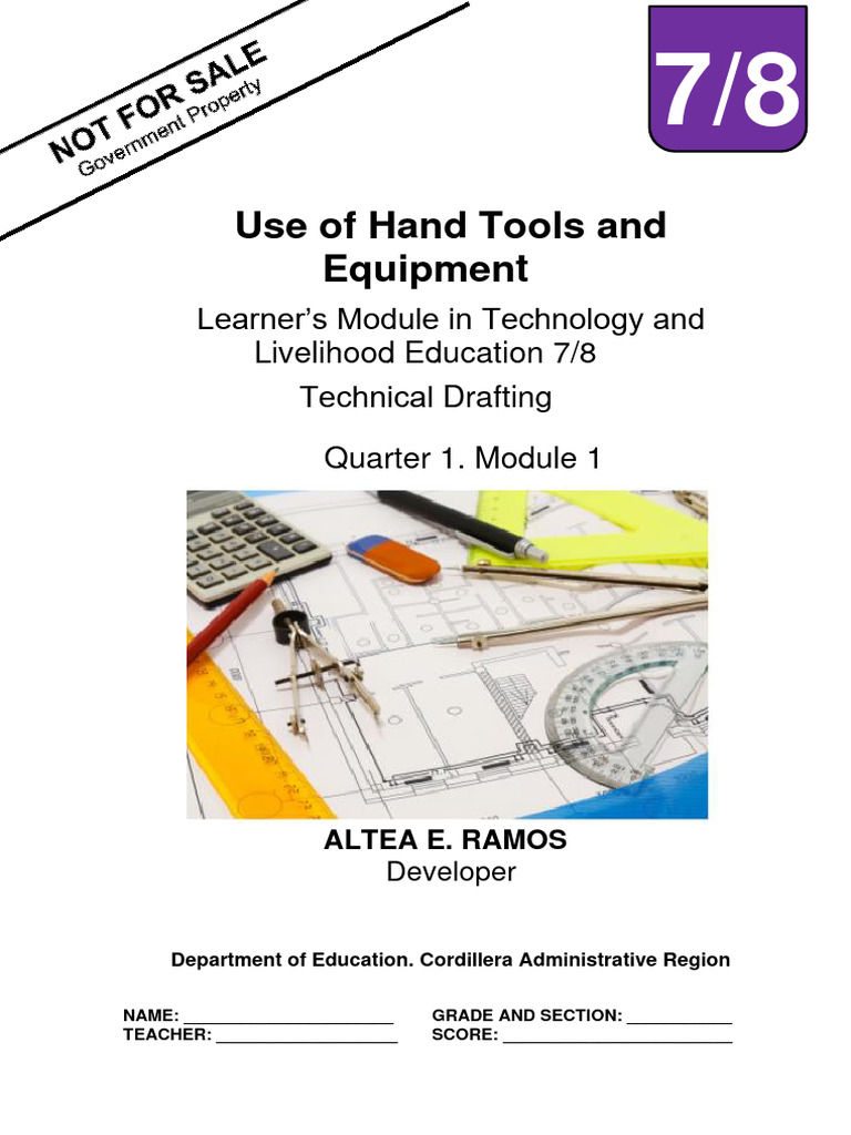 Tle7 8 Q1mod1 Use of Hand Tools and Equipment Altea Ramos Bgo v1 | PDF ...