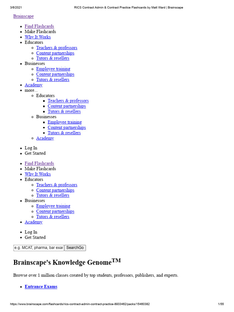 2.RICS Contract Admin & Contract Practice Flashcards by Matt Ward ...