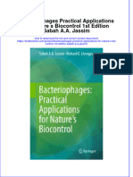 Textbook Bacteriophages Practical Applications For Nature S Biocontrol 1St Edition Sabah A A Jassim Ebook All Chapter PDF