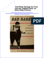 Download textbook Bad Rabbi And Other Strange But True Stories From The Yiddish Press 1St Edition Eddy Portnoy ebook all chapter pdf 