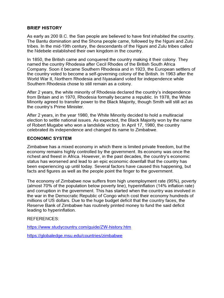 EDUCATION SYSTEM IN ZIMBABWE PDF NOTES visual data 3