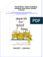 Download pdf Awards For Good Boys Tales Of Dating Double Standards And Doom Shelby Lorman ebook full chapter 