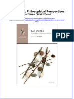 PDF Bad Words Philosophical Perspectives On Slurs David Sosa Ebook Full Chapter