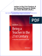 Download textbook Being A Teacher In The 21St Century A Critical New Zealand Research Study 1St Edition Leon Benade Auth ebook all chapter pdf 
