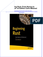 Full Chapter Beginning Rust From Novice To Professional 1St Edition Carlo Milanesi PDF