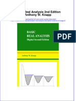 Textbook Basic Real Analysis 2Nd Edition Anthony W Knapp 2 Ebook All Chapter PDF