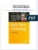 Textbook Basic Music Technology An Introduction Guerino Mazzola Ebook All Chapter PDF