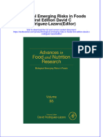 Download textbook Biological Emerging Risks In Foods First Edition David C Rodriguez Lazaroeditor ebook all chapter pdf 