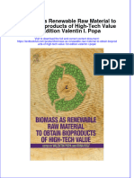 Download textbook Biomass As Renewable Raw Material To Obtain Bioproducts Of High Tech Value 1St Edition Valentin I Popa ebook all chapter pdf 