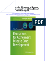 Textbook Biomarkers For Alzheimer S Disease Drug Development 1St Edition Robert Perneczky Eds Ebook All Chapter PDF