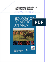 Download textbook Biology Of Domestic Animals 1St Edition Colin G Scanes ebook all chapter pdf 