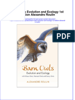 Download pdf Barn Owls Evolution And Ecology 1St Edition Alexandre Roulin ebook full chapter 