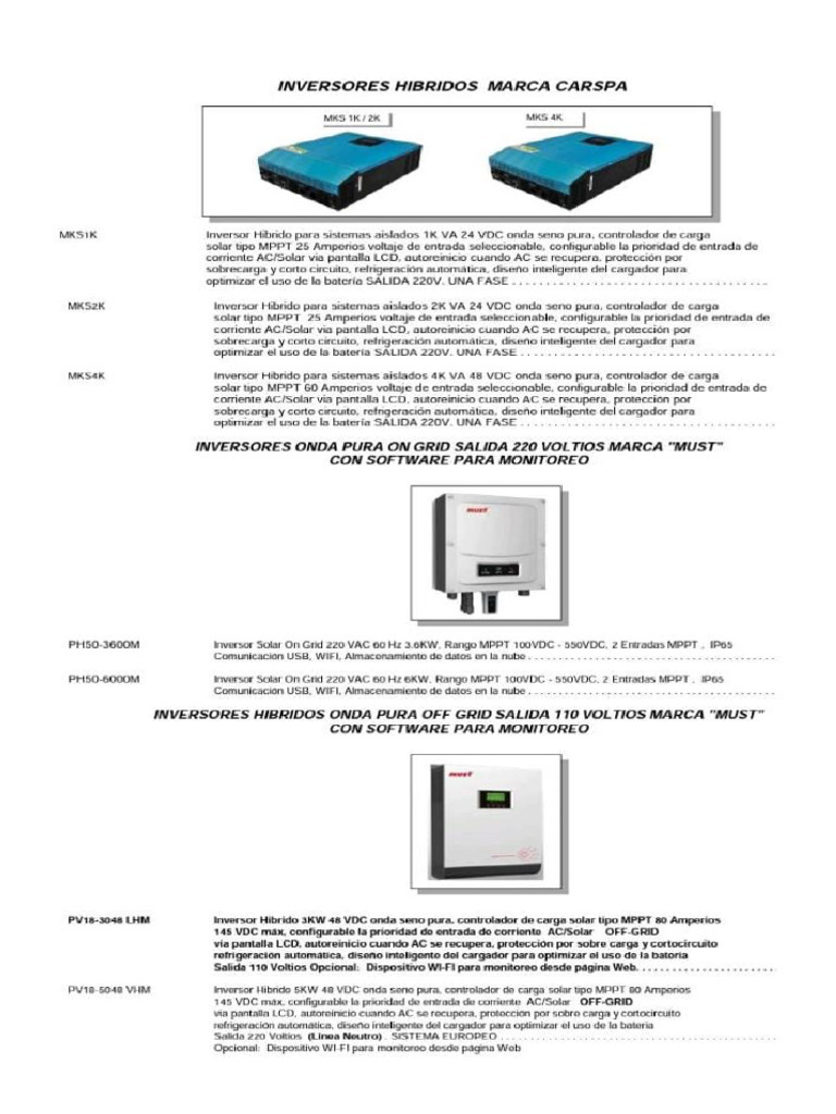 Inversores Hibridos | PDF