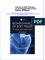 Download textbook Biomechanics Of Soft Tissues Principles And Applications First Edition Al Mayah ebook all chapter pdf 