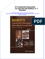 Textbook Becketts Industrial Chocolate Manufacture and Use 5Th Edition S T Beckett Ebook All Chapter PDF