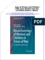 Download textbook Bioarchaeology Of Women And Children In Times Of War Case Studies From The Americas 1St Edition Debra L Martin ebook all chapter pdf 