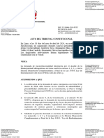 Auto Del Tribunal Constitucional