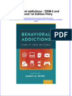 Textbook Behavioral Addictions DSM 5 and Beyond 1St Edition Petry Ebook All Chapter PDF