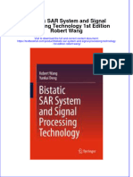 Textbook Bistatic Sar System and Signal Processing Technology 1St Edition Robert Wang Ebook All Chapter PDF