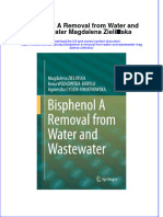 Download textbook Bisphenol A Removal From Water And Wastewater Magdalena Zielinska ebook all chapter pdf 