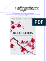 Textbook Blossoms and The Genes That Make Them First Edition Edition Maxine F Singer Ebook All Chapter PDF