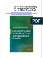 Download textbook Biohydrogen Production Sustainability Of Current Technology And Future Perspective 1St Edition Anoop Singh ebook all chapter pdf 