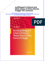 PDF Becoming Bilingual in School and Home in Tibetan Areas of China Stories of Struggle Yixi Lamucuo Ebook Full Chapter