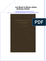 PDF Beginners Book in Norse Johan Andreas Holvik Ebook Full Chapter
