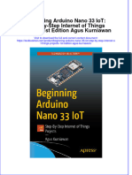 PDF Beginning Arduino Nano 33 Iot Step by Step Internet of Things Projects 1St Edition Agus Kurniawan Ebook Full Chapter