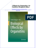 Textbook Biological Effects by Organotins 1St Edition Toshihiro Horiguchi Eds Ebook All Chapter PDF