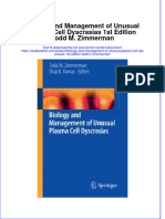 Textbook Biology and Management of Unusual Plasma Cell Dyscrasias 1St Edition Todd M Zimmerman Ebook All Chapter PDF