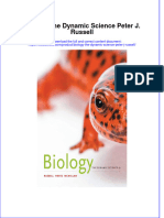 Textbook Biology The Dynamic Science Peter J Russell Ebook All Chapter PDF