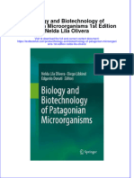 Textbook Biology and Biotechnology of Patagonian Microorganisms 1St Edition Nelda Lila Olivera Ebook All Chapter PDF