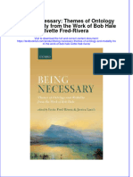 PDF Being Necessary Themes of Ontology and Modality From The Work of Bob Hale Ivette Fred Rivera Ebook Full Chapter